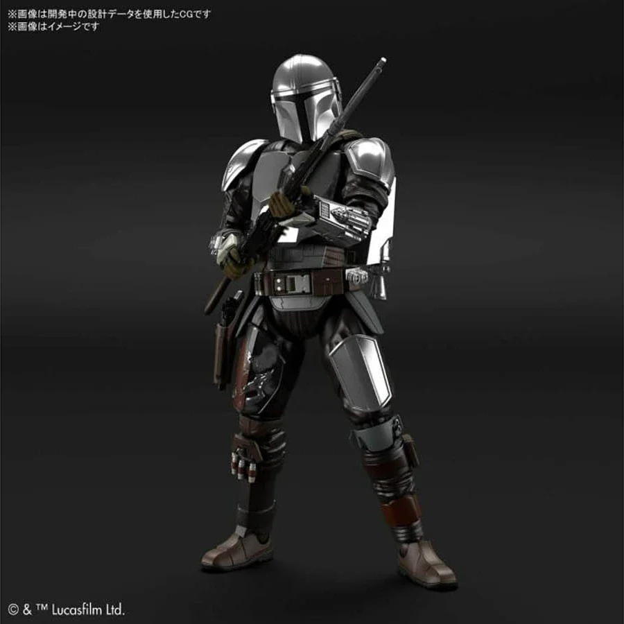 Star Wars Character Line - The Mandalorian (Beskar Armor) Silver Coating Ver. 1/12 Model Kit - Image 3