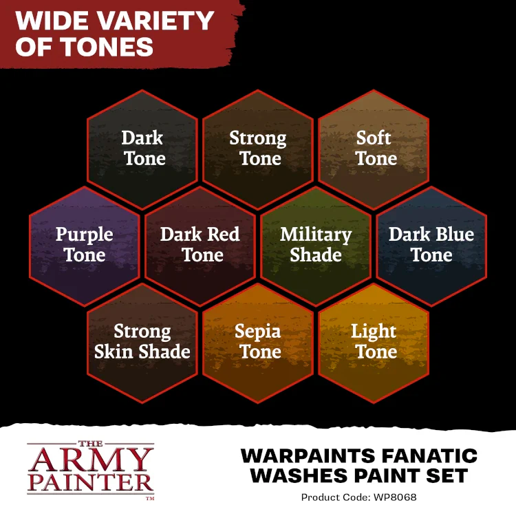 Warpaints Fanatic: Washes Paint Set - Image 3